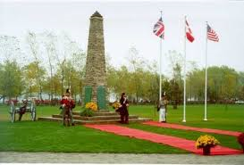 A Commemoration ceremony at the Battle of Chippawa memorial. File photo from Niagara Parks