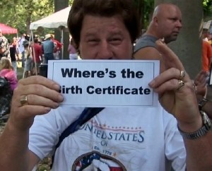 One of millions of Americans, according to polls, who have bought into a line spun by Obama haters that the president was born in Africa.