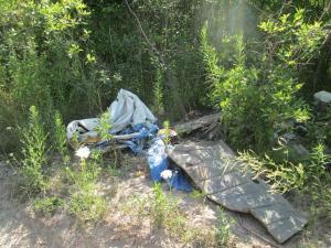 More of the garbage removed from the Thundering Waters area