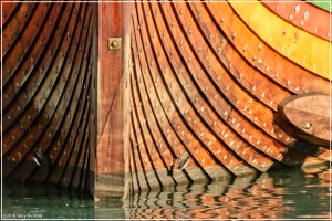 The bow and hull of the ship. Photo by Terry Nicholls