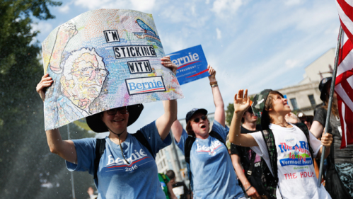 Still 'Feeling The Bern'. Bernie's supporters are not going away.
