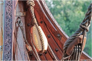 Some of the detail of the Viking ship - Photo by Terry Nicholls