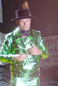 Gord Downie performing on stage with the Hip this August 8th in London, Ontario. Photo by Kelly Robson.