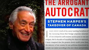 Mel Hurtig and a scathing book he wrote about then Canadian prime minister Stephen Harper