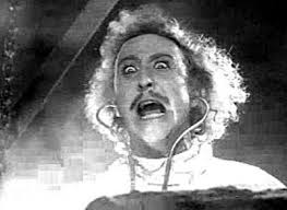 Gene Wilder defying mortality in Young Frankenstein