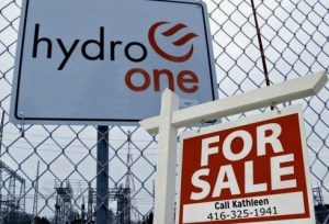 With Wynne's Liberal government it has continued to be full speed ahead with selling off Ontario's valuable hydro power infrastructure to private corporations despite opposition from the public and opposition parties in the legislature