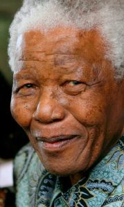 World renown civil rights and peach activist Nelson Mandela