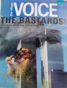 This cover page in the New York City-based Village Voice captures the reaction after the attacks