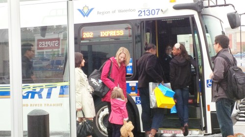 If you have paid to ride an inter-municipal bus in Niagara, check out the fares for getting on this Grand River Transit bus in Waterloo and weep. Click here to view the fares - http://www.grt.ca/en/fares/FarePrices.asp . Photo courtesy of Grand River Transit