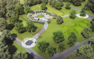 A computerized rendition of the new Landscape of Nations Memorial in Queenston Heights Park in Niagara, Ontario.