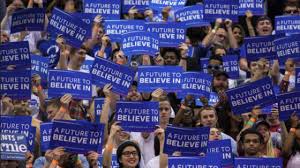 A Future To Believe In - Millions of young people at Bernie Sanders' rallies.
