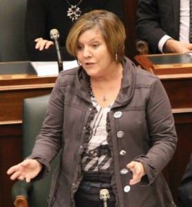 Welland Riding MPP Cindy Forster in the Ontario legislature. File photo