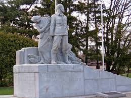 The Cenotaph in Chippawa Park in Welland/Niagara - a designated heritage site