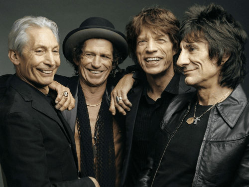 The core members of The Rolling Stones, from left, Charlie Watts, Keith Richards, Mick Jagger and Ron Wood