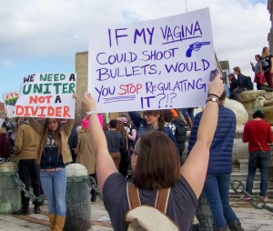 More demonstrators participating Buffalo, New York march this January 21st. Photo by Doug Draper