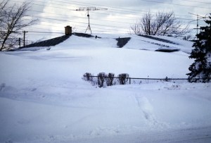 It was common to see whole houses buried up to the roof in snow.